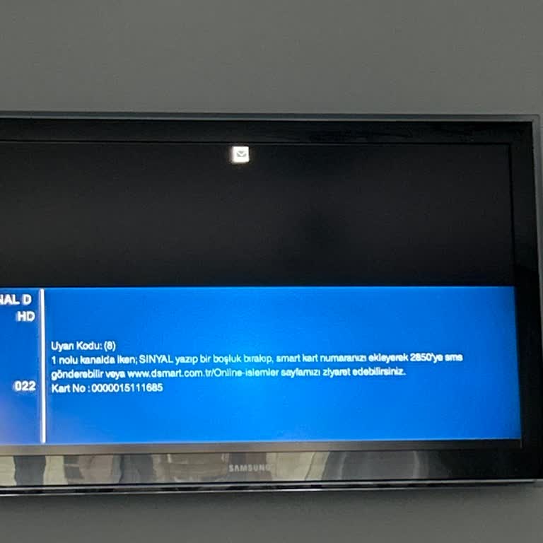 D-Smart Hizmetlerinde Sürekli Uyarı Kodu Sorunu