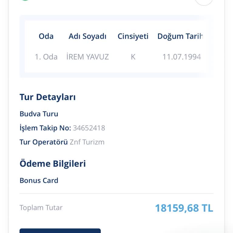İptal Edilen Turun Ücreti İade Edilmiyor