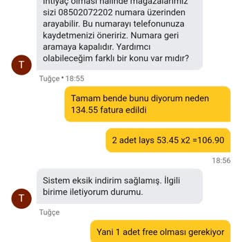 Migros'ta Fiş Farkı Ve Canlı Destek Sorunu