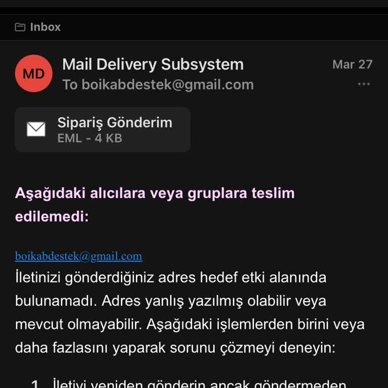 Sipariş Gelmedi, İletişim Kurulamıyor: İade Talebi