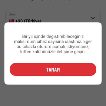 Cihaz Değişim Limiti Yüzünden Salona Giremiyorum