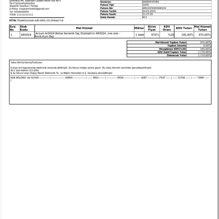 Arızalı Ürün İadesinde Yaşanan Sorun Ve Müşteri Hizmetleri Cevabı