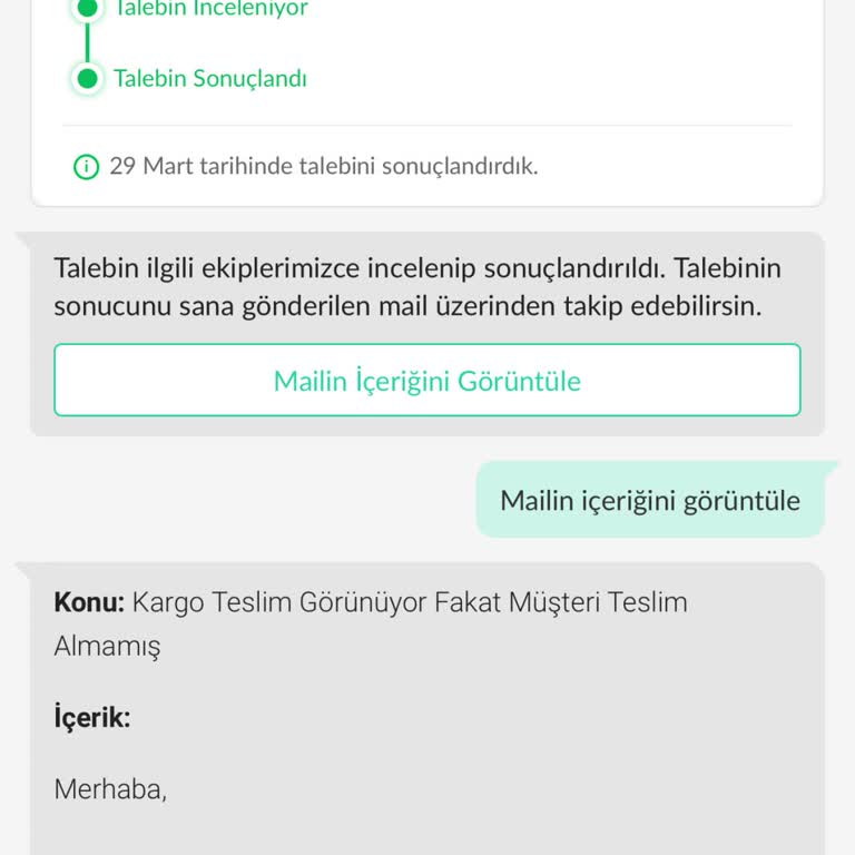 Kargo Karmaşası Ve Dolap Uygulaması İle İletişim Sorunları