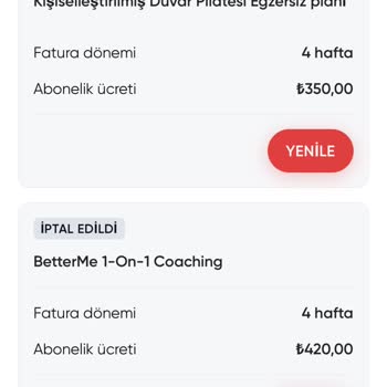 Betterme Uygulamasında Beklenmedik Üyelik Ücreti Sorunu