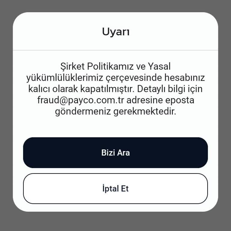 Hesabım Sebepsiz Yere Kapandı, Param İçeride Kaldı