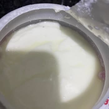 Kebir Yoğurdu Kullanmak İçin Açtım İçinde Küfe Benzer Bir Şey Vardı