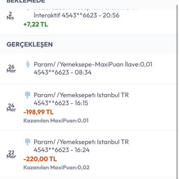 İzinsiz Yapılan Yemek Sepeti Harcaması