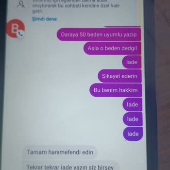 Yanlış Beden Bilgisi Ve İade Sorunu