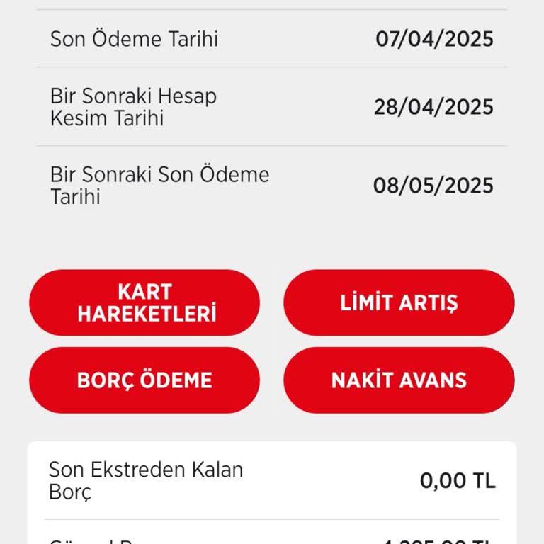 Yanlış Kredi Kartı Borcu Görüntüleme Sorunu