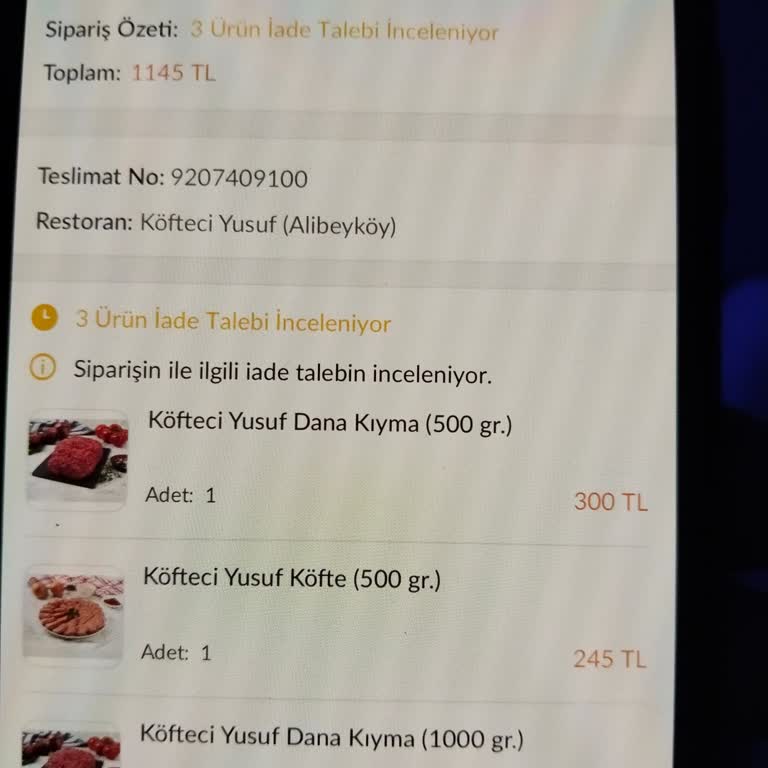 Köfteci Yusuf'ta Bozuk Köfte Deneyimi