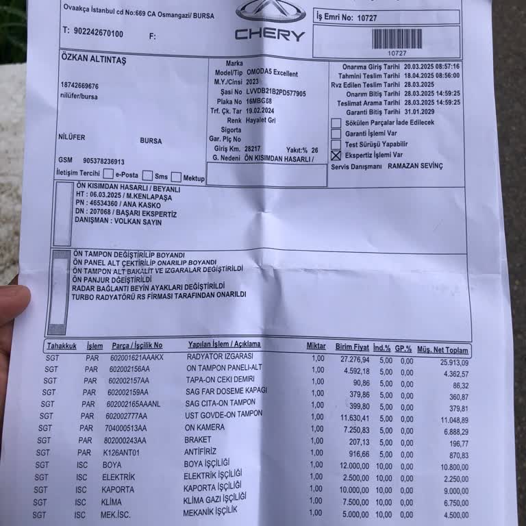 Aracımın Conta Sorunu Ve Haksız Suçlama