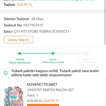 Eksik Gönderilen Sipariş Ve Geciken Teslimat Sorunu