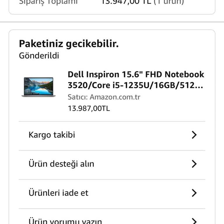Amazon'dan Sipariş Edilen Ürün 12 Gündür Teslim Edilmiyor