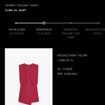 Zara Online Sipariş Teslimat Sorunu Ve İade Zorluğu