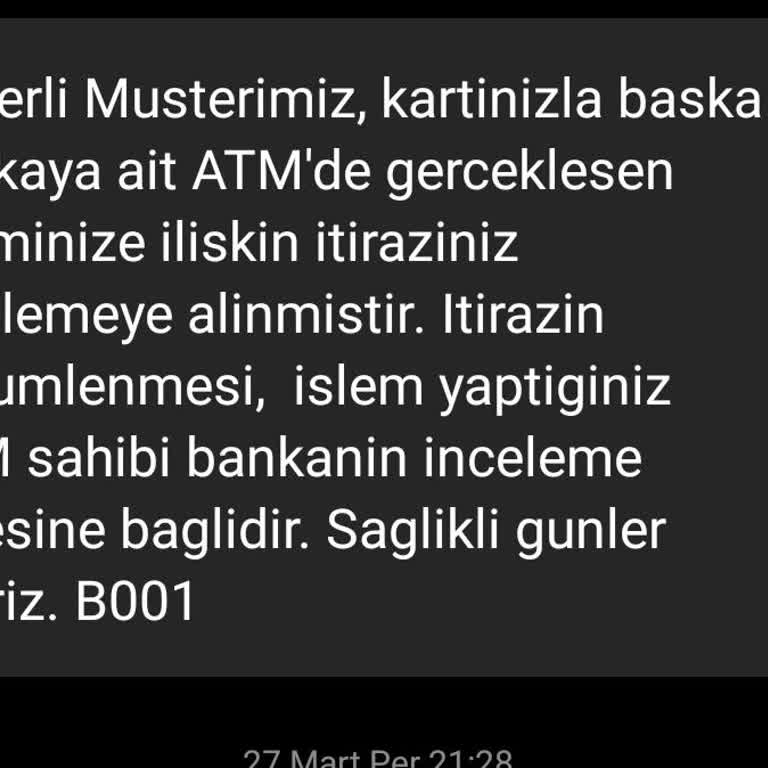 ATM Paramı Yuttu, Mağduriyetim Büyüyor