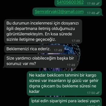 Zara'dan Teslimat Ve İade Sorunu