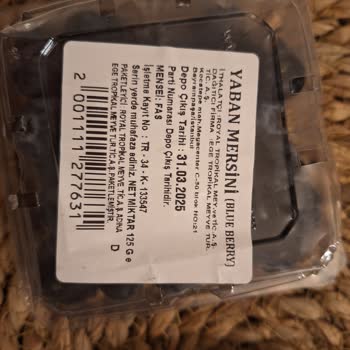 İthal Yaban Mersini Ürünlerinin Kalitesizliği