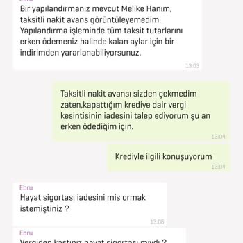 Erken Kapama Sonrası Çifte KKDF Ücreti Ve Yetersiz Müşteri Hizmeti