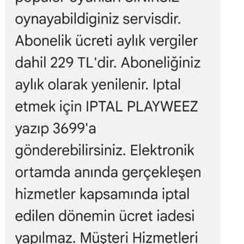 Playweez Aboneliği Ve Para Kesintisi Sorunu