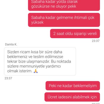 Gece Yarısı Çiğköfte Krizi: Sipariş Gelmedi, İade Yok!