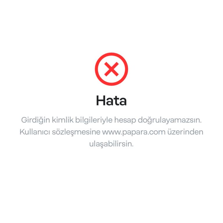 Papara Hesabımda Doğrulama Sorunu Ve Para Aktaramama