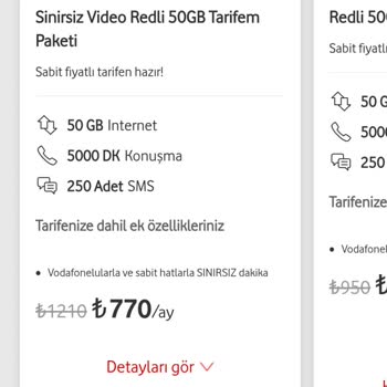 Vodafone Paket Fiyatlandırmasındaki Tutarsızlık