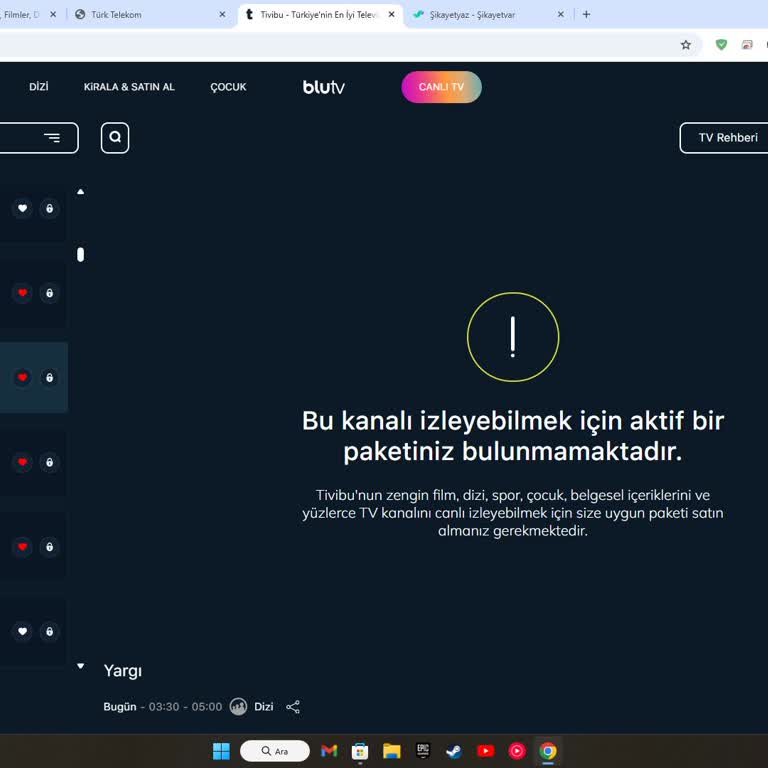Tivibu Go Paket Sorunu Ve İletişim Eksikliği