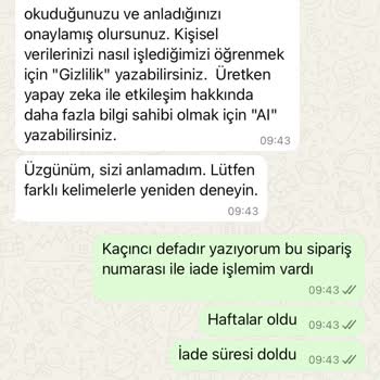 Zara Online İade Sürecinde Yaşanan İletişim Eksikliği