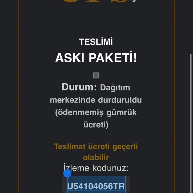 Bilinmeyen Kargo İşlemleri Ve Yanıltıcı E-posta Sorunu