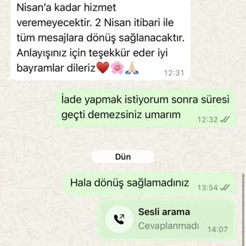 Sipariş İadesinde Sorumsuzluk Ve İletişim Eksikliği