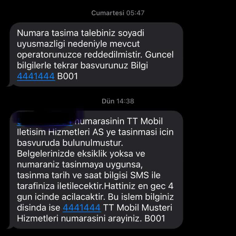 Soyadı Uyuşmazlığı Nedeniyle Operatör Değişikliği Engelleniyor