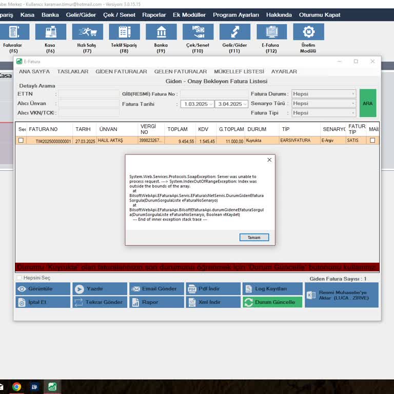 Bilsoft Muhasebe Programı İle Yaşanan Sorunlar