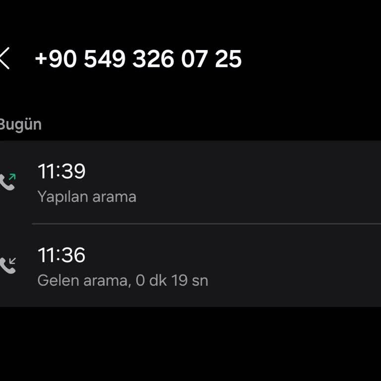 Şüpheli Arama İle Kafa Karışıklığı