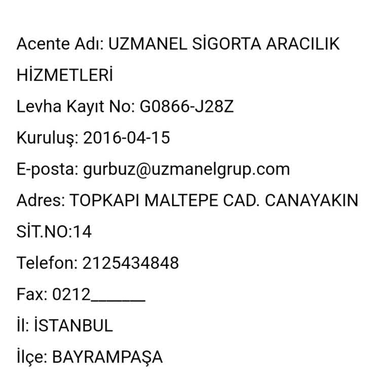 Uzmanel Sigorta Aracılık Hizmetleri Ödeme Yapmıyor