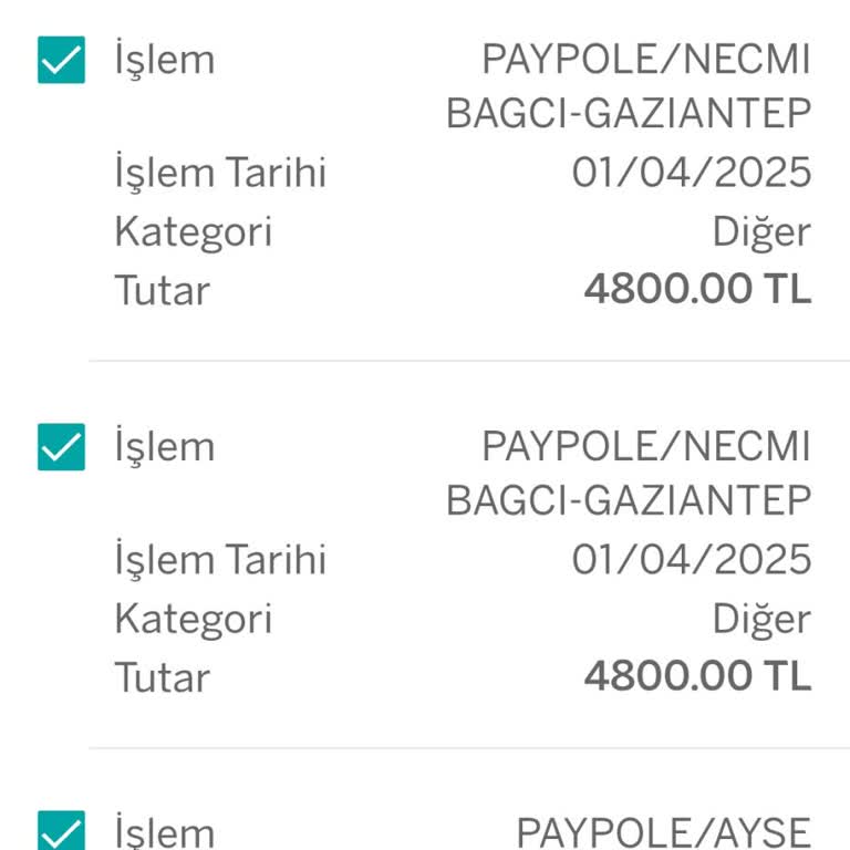 Haberim Olmadan Yapılan Tekrarlanan Para Çekimleri