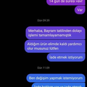 Yanıltıcı İade Politikası Ve Kötü Müşteri Hizmetleri