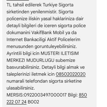 Onaysız Kart Koruma Sigortası İşlemi