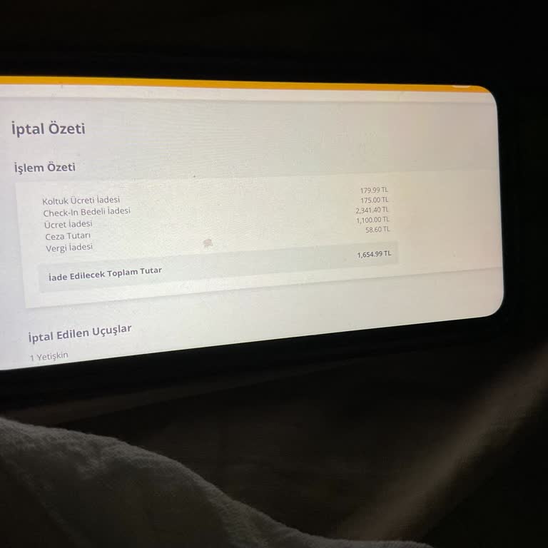 İptal Edilen Uçak Bileti İadesinde Sorun Yaşıyorum
