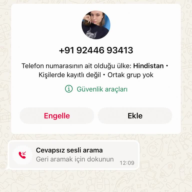 Bilinmeyen Numaradan Gelen Mesajla İlgili Güvenlik Endişesi