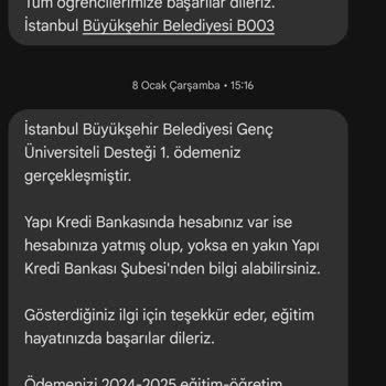 İstanbul Belediyesi Burs Ödemelerinde Belirsizlik