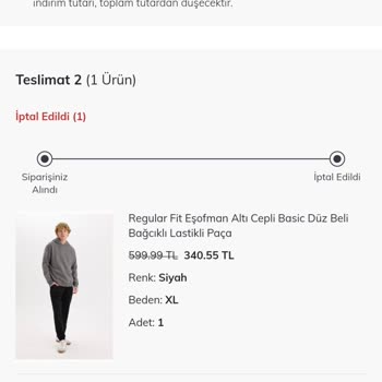 Sipariş İptali Nedeniyle Mağduriyet Ve Bonus Kaybı