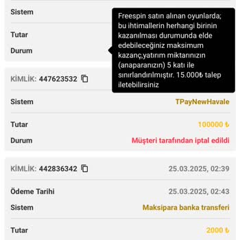 Kazançta Sınır, Kayıpta Sınırsızlık