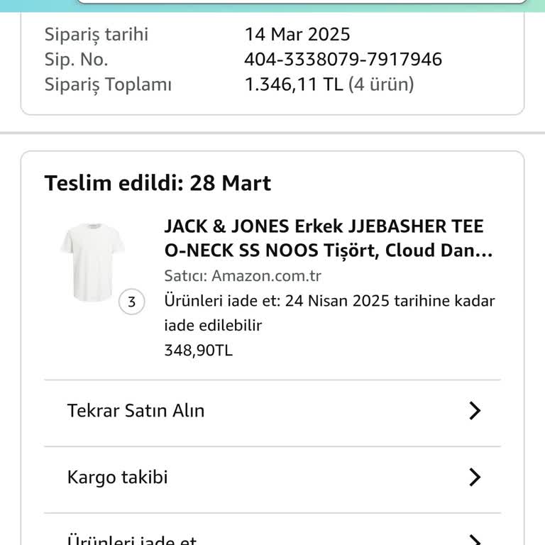 Jack & Jones XXL T-Shirts unvollständige Lieferung und fehlende Unterstützung durch Amazon