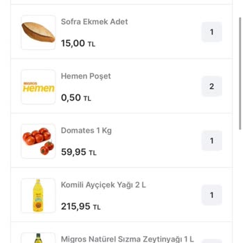 Migros'ta Yanlış Sipariş Ve Yetersiz Müşteri Hizmetleri