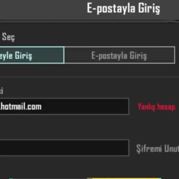 Gamelobi Şifre Yanlış Hesaba Giremiyorum
