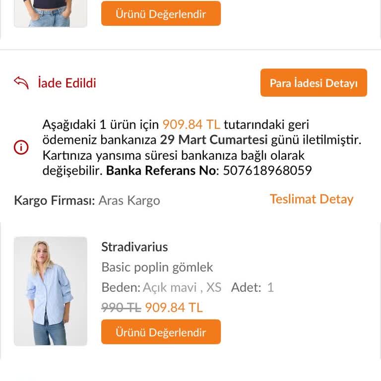 İade Edilen Ürünün Ücreti Hala Hesabımda Yok