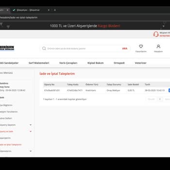 Acil Tıbbi Ürün Siparişimde İletişim Sorunları Ve İade Süreci