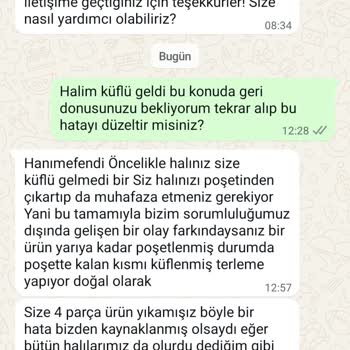 Küflenmiş Halı Ve Kötü Müşteri Hizmeti Deneyimi