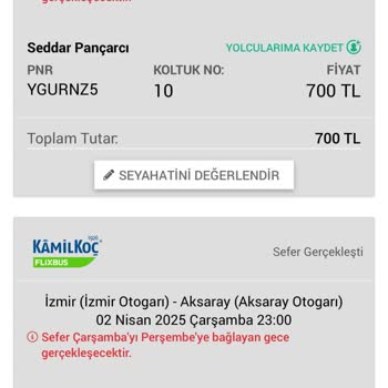 Obilet Uygulamasındaki Sistem Hatası Nedeniyle Çifte Bilet Alımı