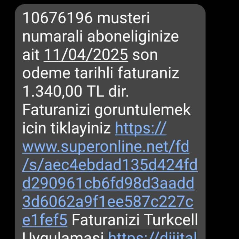 Faturasız Bilgilendirme Ve Aşırı Fatura Şoku